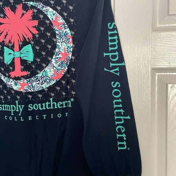 NWOT Simply Southern SC design XL Navy blue - Picture 5 of 5
